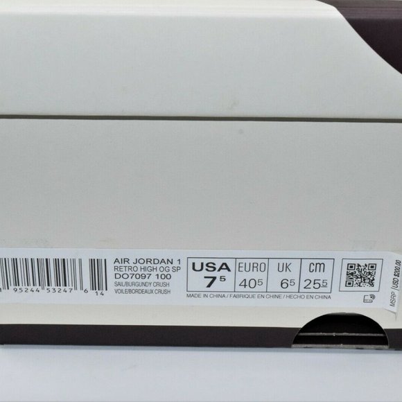 Nike Air Jordan 1 Retro High OG x A Ma Maniere DO7097-100 Size 7.5 - Picture 4 of 11